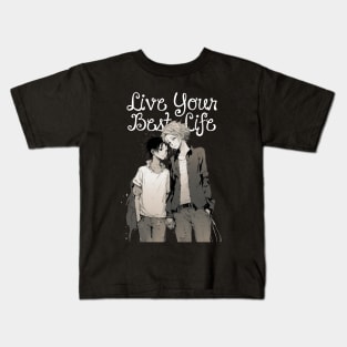 Embracing Love: Celebrating Pride Month and Living Your Best Life on a Dark Background Kids T-Shirt
